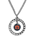 Auburn Tigers Rhinestone Hoop Necklace